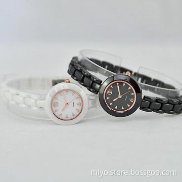 Ceramic Ladies' Wristwatch with 3ATM, Japan Movement, Wholesales, OEM and ODM are Welcome